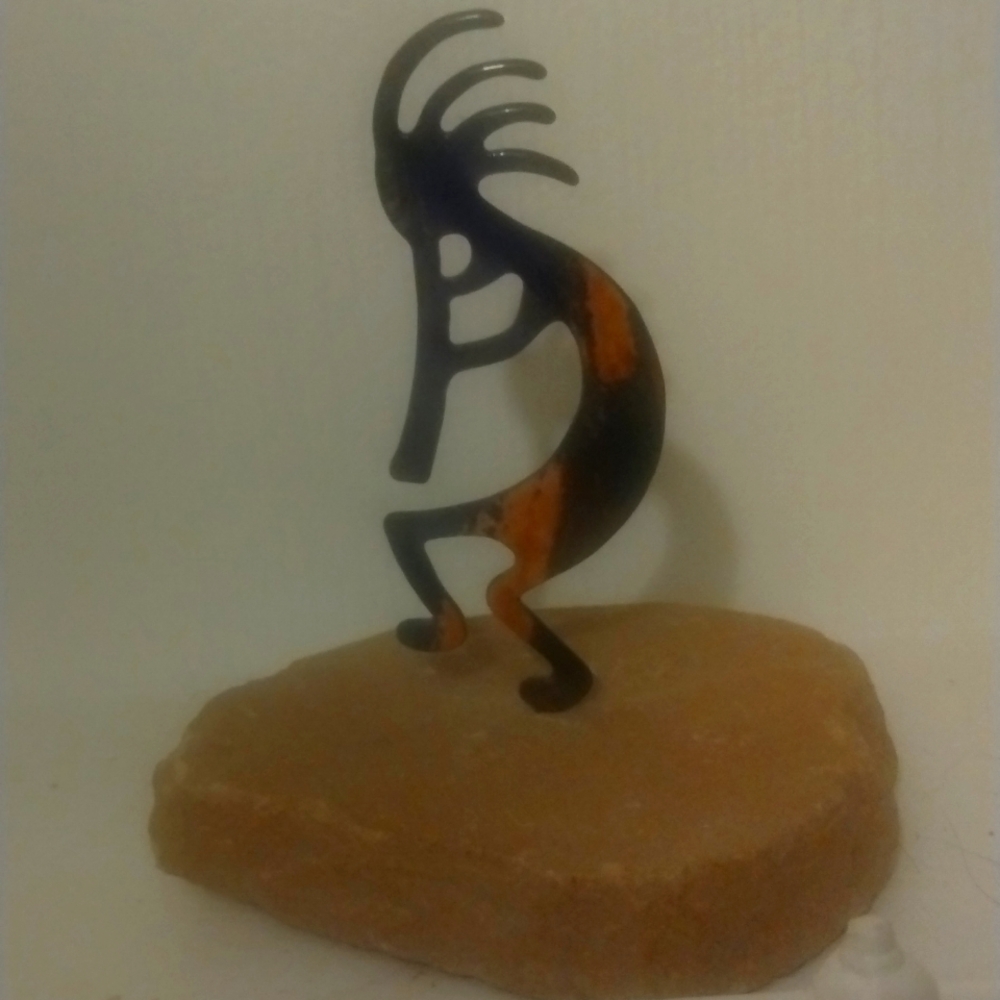 Kokopelli south western art flute dancer